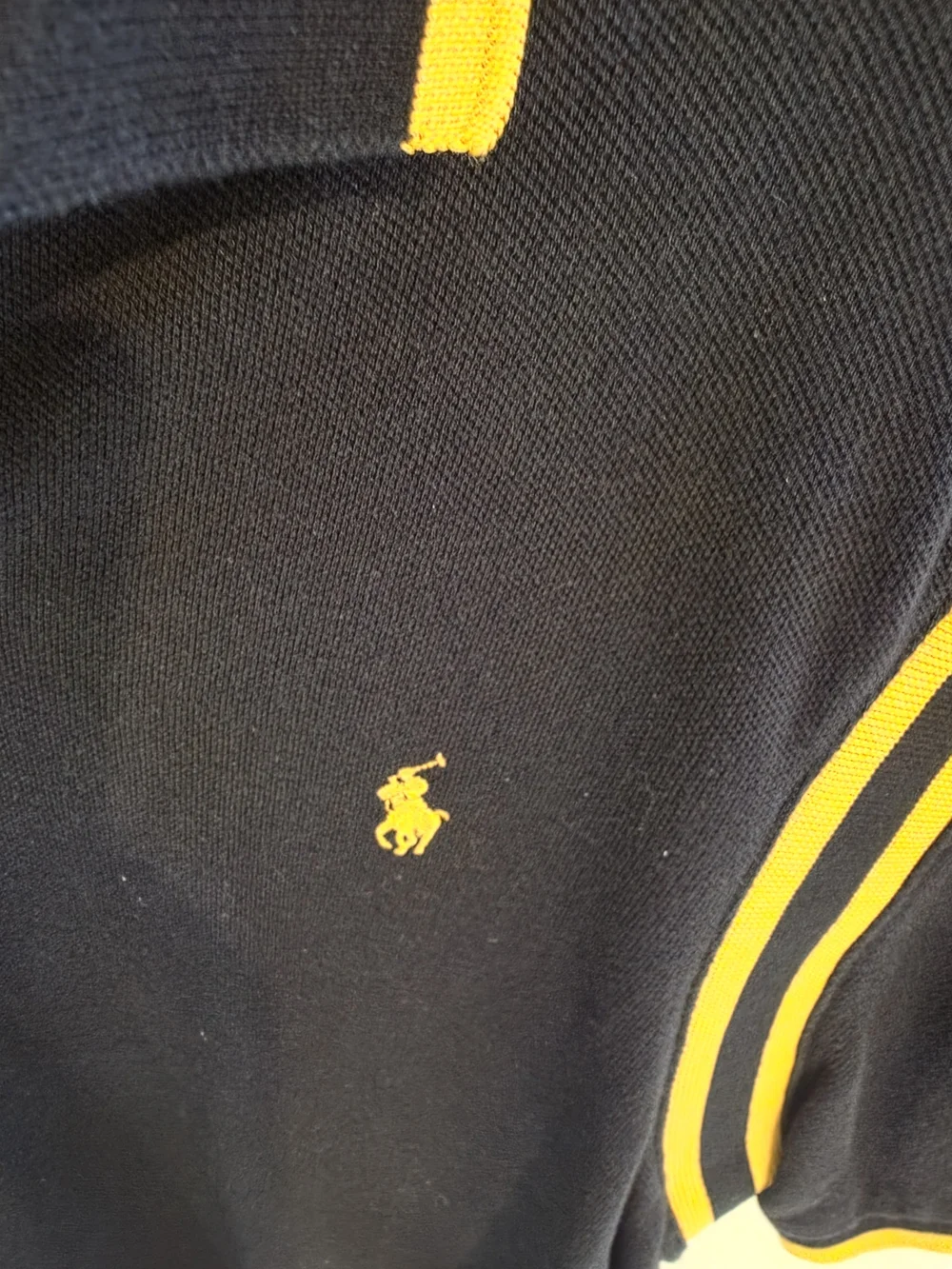 Ralph Lauren Black and Yellow Polo Shirt